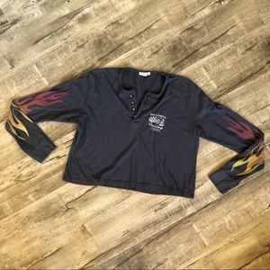 Urban Outfitters Future State Racing Crop Shirt